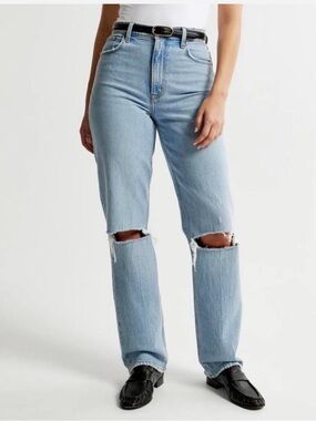 Abercrombie the 90s straight denim jeans